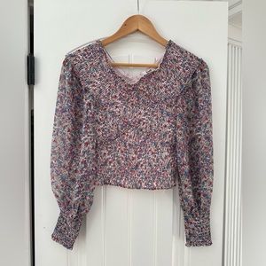 BB Dakota Steve Madden crop floral shirt